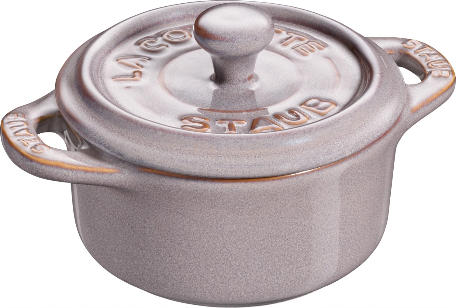 Picture of Staub - Ceramic Mini Cocotte antique gray 10 cm