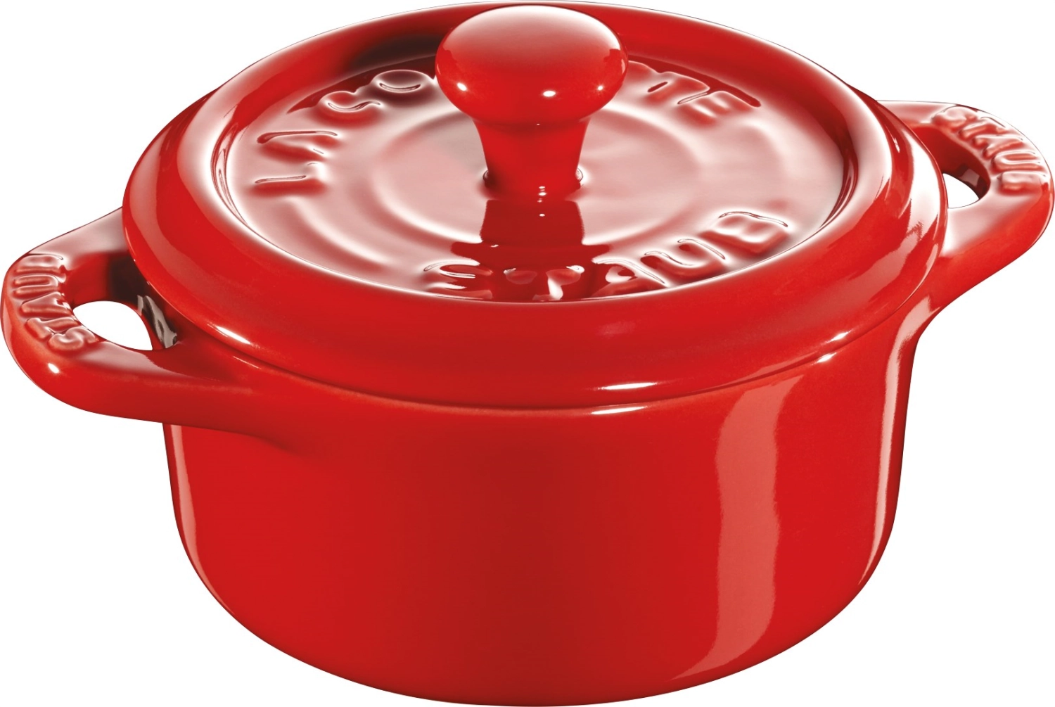 Picture of Staub - Ceramic Mini Cocotte round cherry red 0.2 l D 10 cm