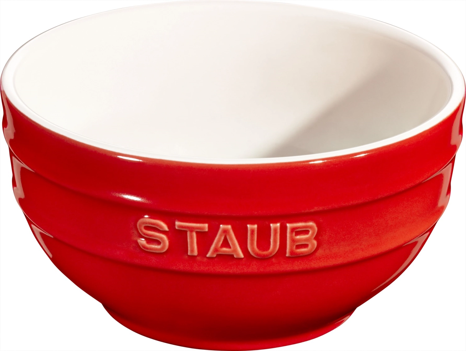Bild von Staub - Keramik Schüssel Kirschrot rund 0.7 l D 14 cm