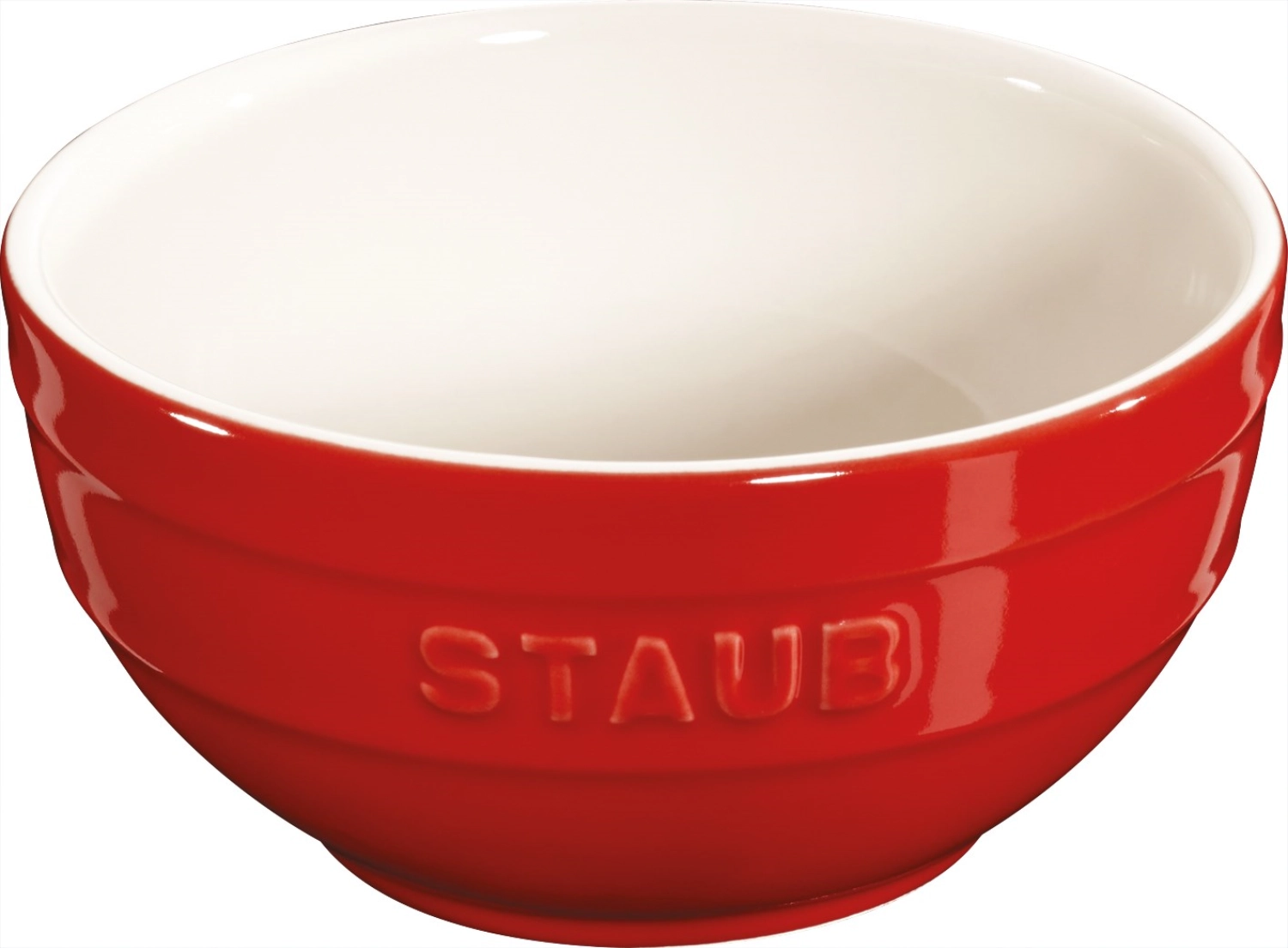 Bild von Staub - Keramik Schüssel Kirschrot rund 1.2 l D 17 cm