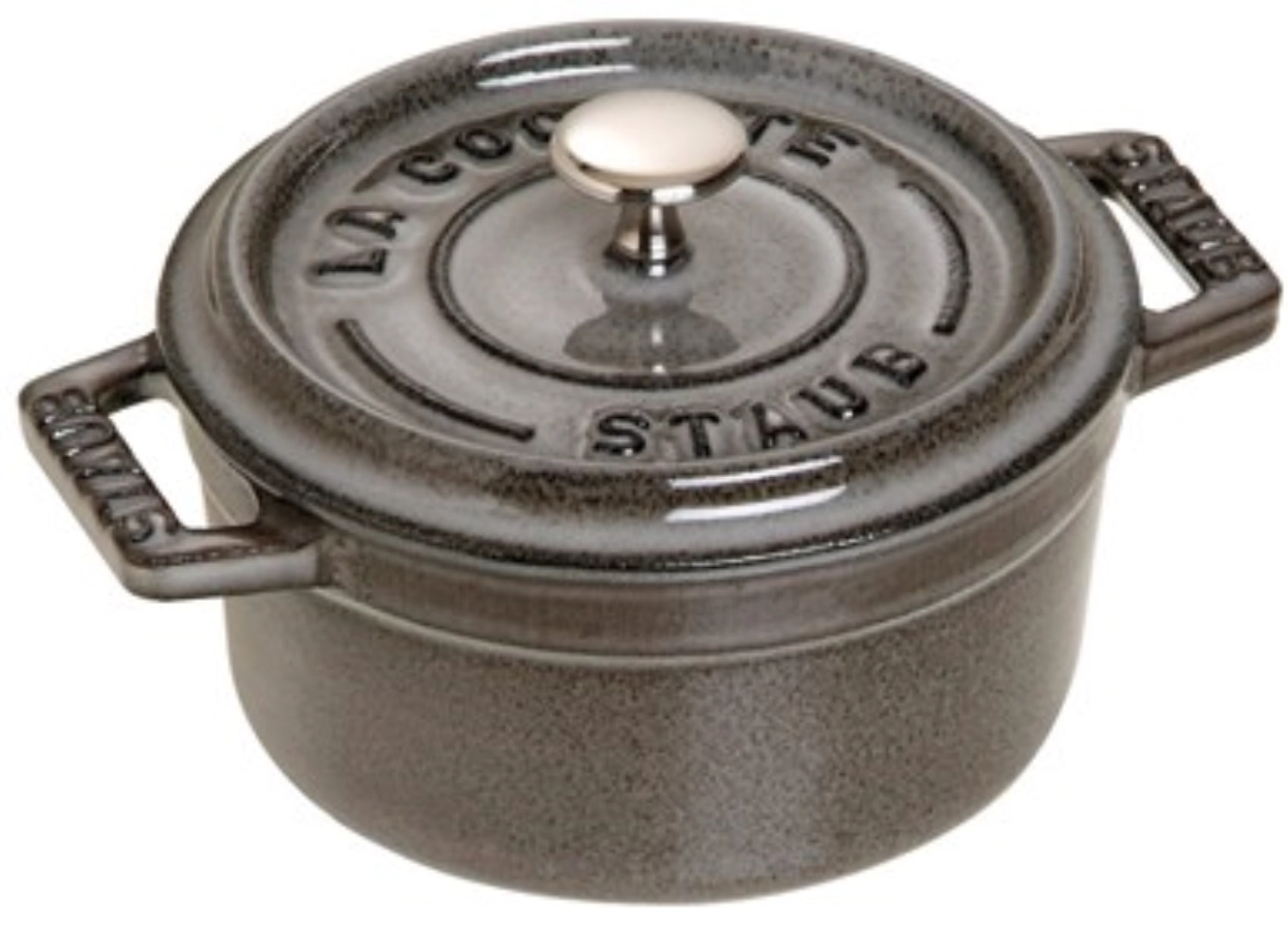 Bild von Staub - Mini Cocotte 10 cm rund Grau Gusseisen 0.25 l