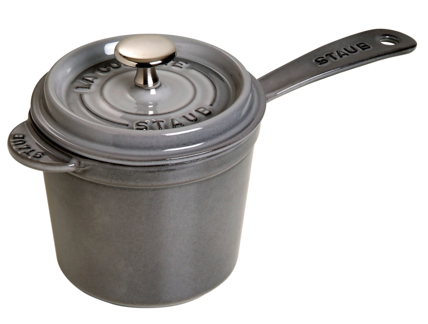 Immagine di Staub - Casseruola con coperchio grigio 1.2 lt. 14 cm