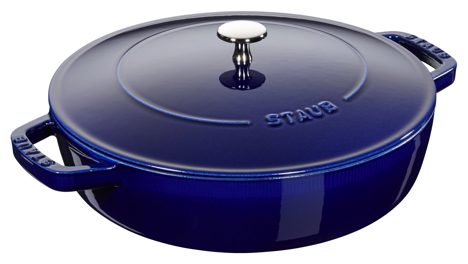 Bild von Staub - Schmorpfanne Chistera 28 cm Dunkelblau Gusseisen
