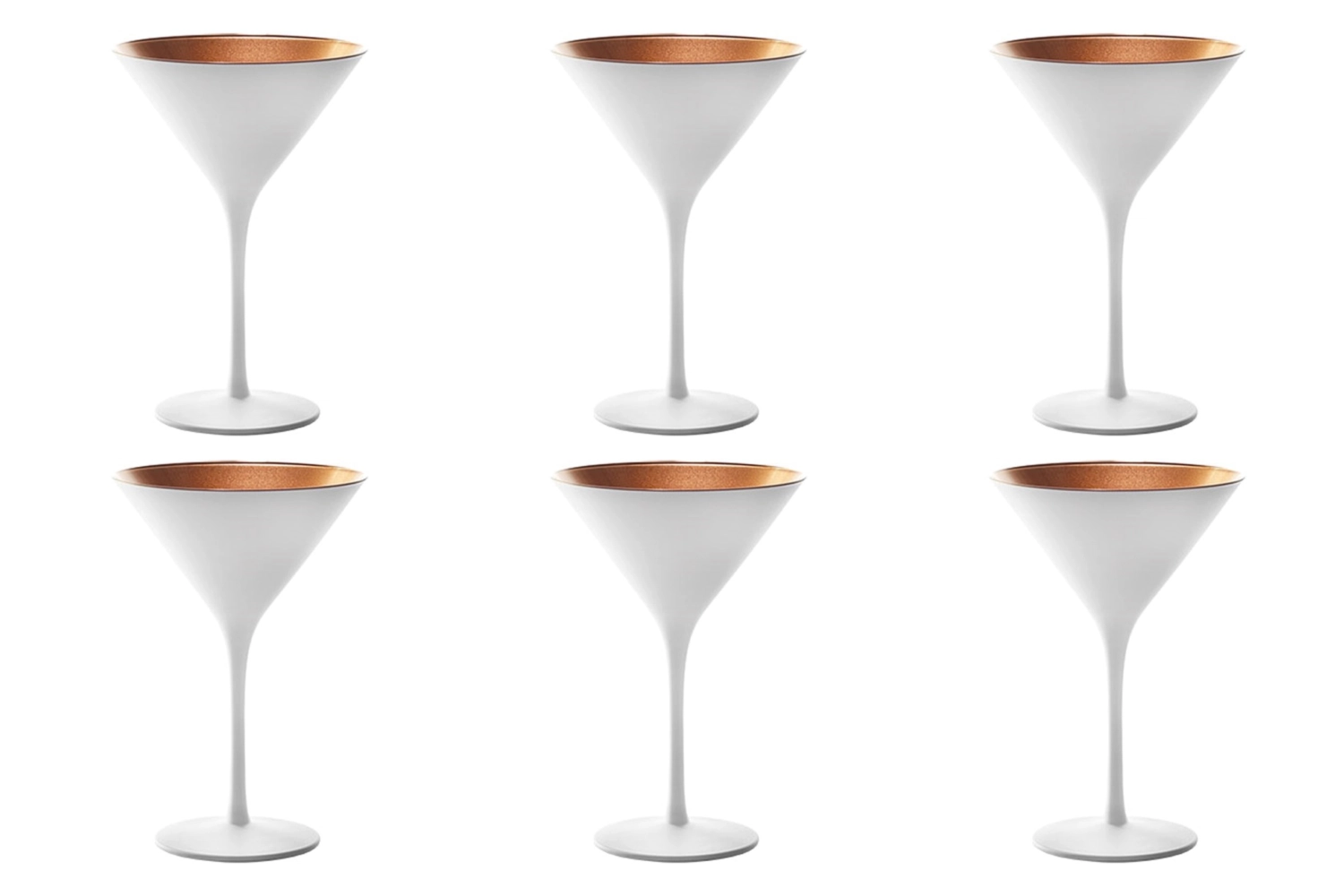 Image de Stölzle - 6er Set Elements Coupe à cocktail 240 ml blanc/bronze
