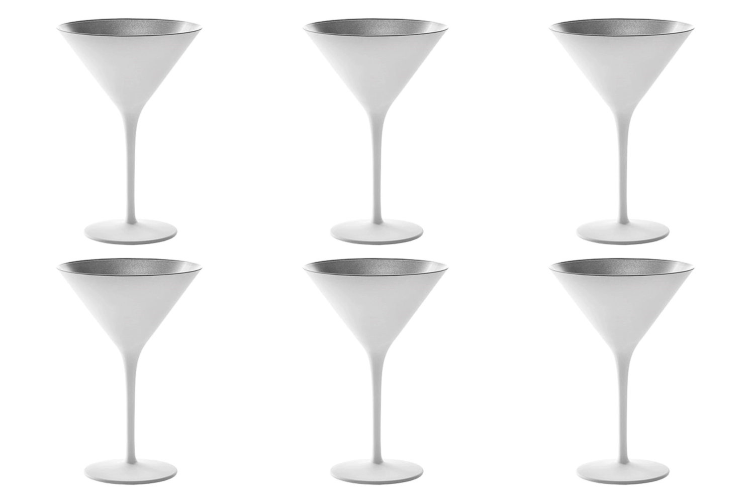 Image de Stölzle - 6er Set Elements coupe à cocktail 240 ml blanc/argent