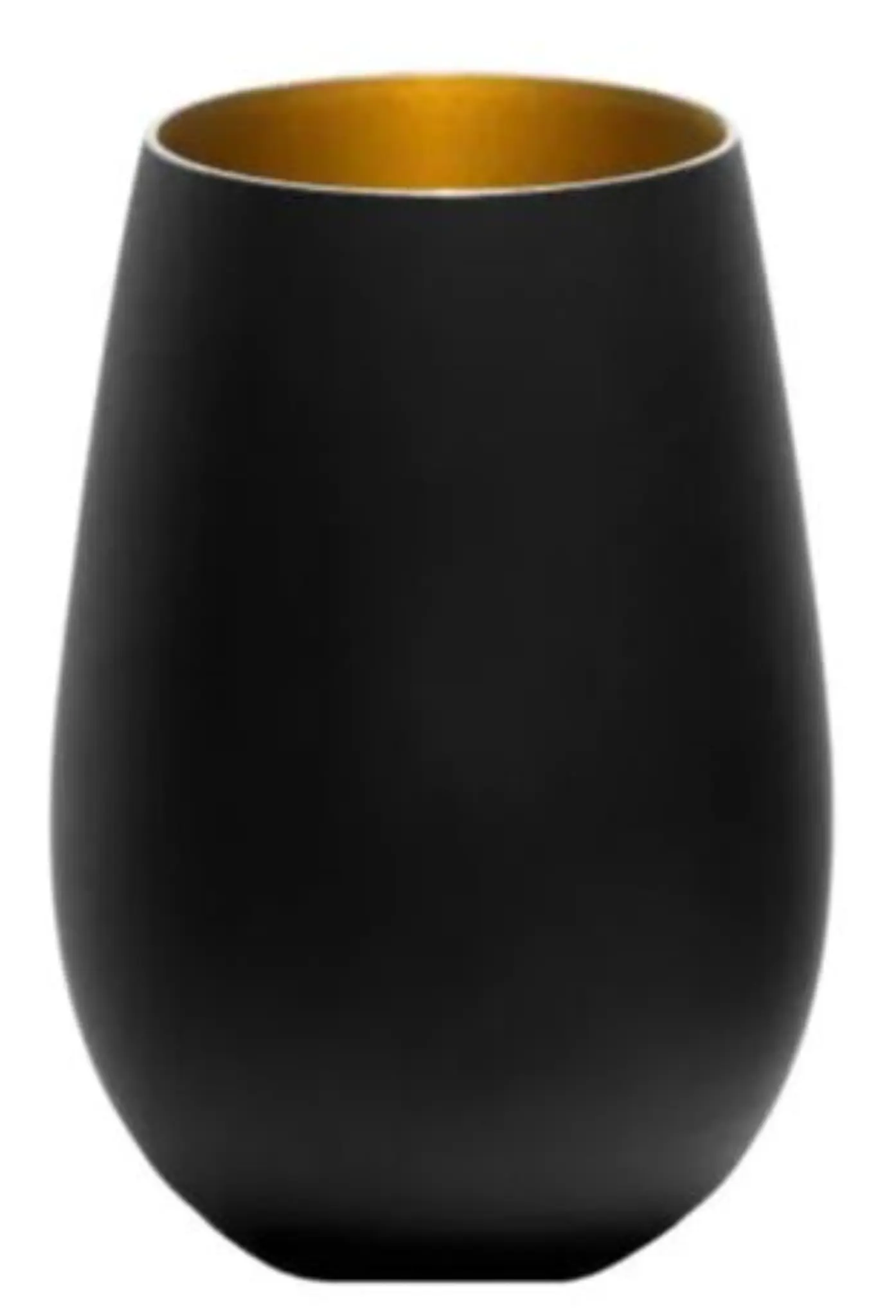 Bild von Stölzle - Elements Becher 465 ml schwarz/gold