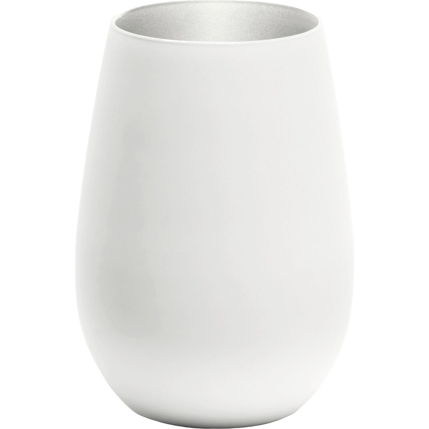 Bild von Stölzle - Elements Becher 465 ml weiss/silber