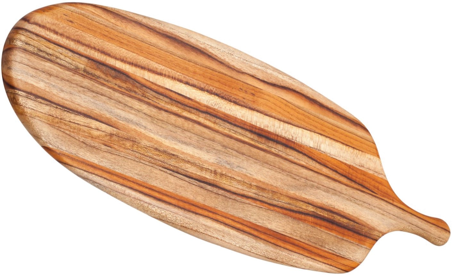 Bild von Teak Haus - Canoe Servierbrett mit Griff 67.5 x 21.5 x 1.2 cm