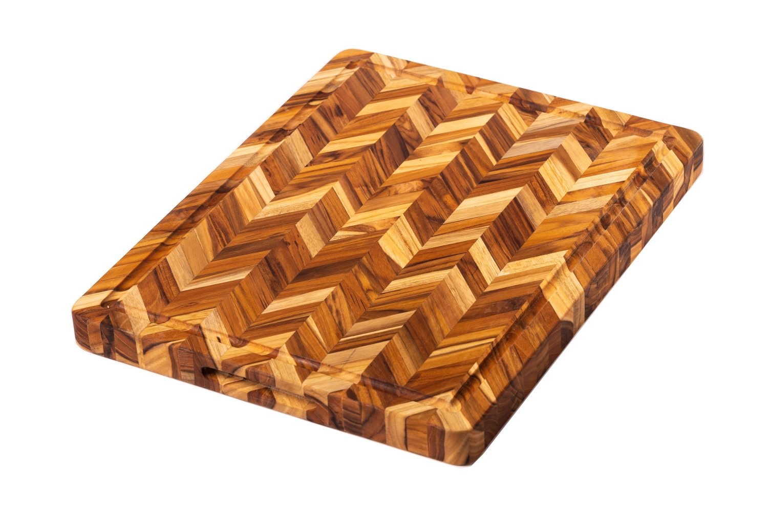 Bild von Teak Haus - Herring Schneidbrett mit Saftrille 40.6 x 30.5 x 3.8 cm