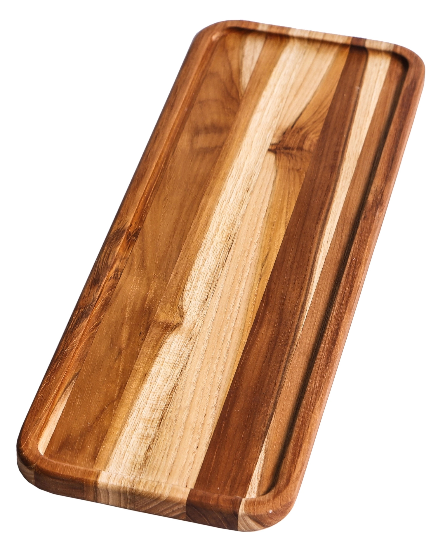 Bild von Teak Haus - The Tray Serviertablett m. schmal. Rand rechte. 40 x 14 x1.5 cm