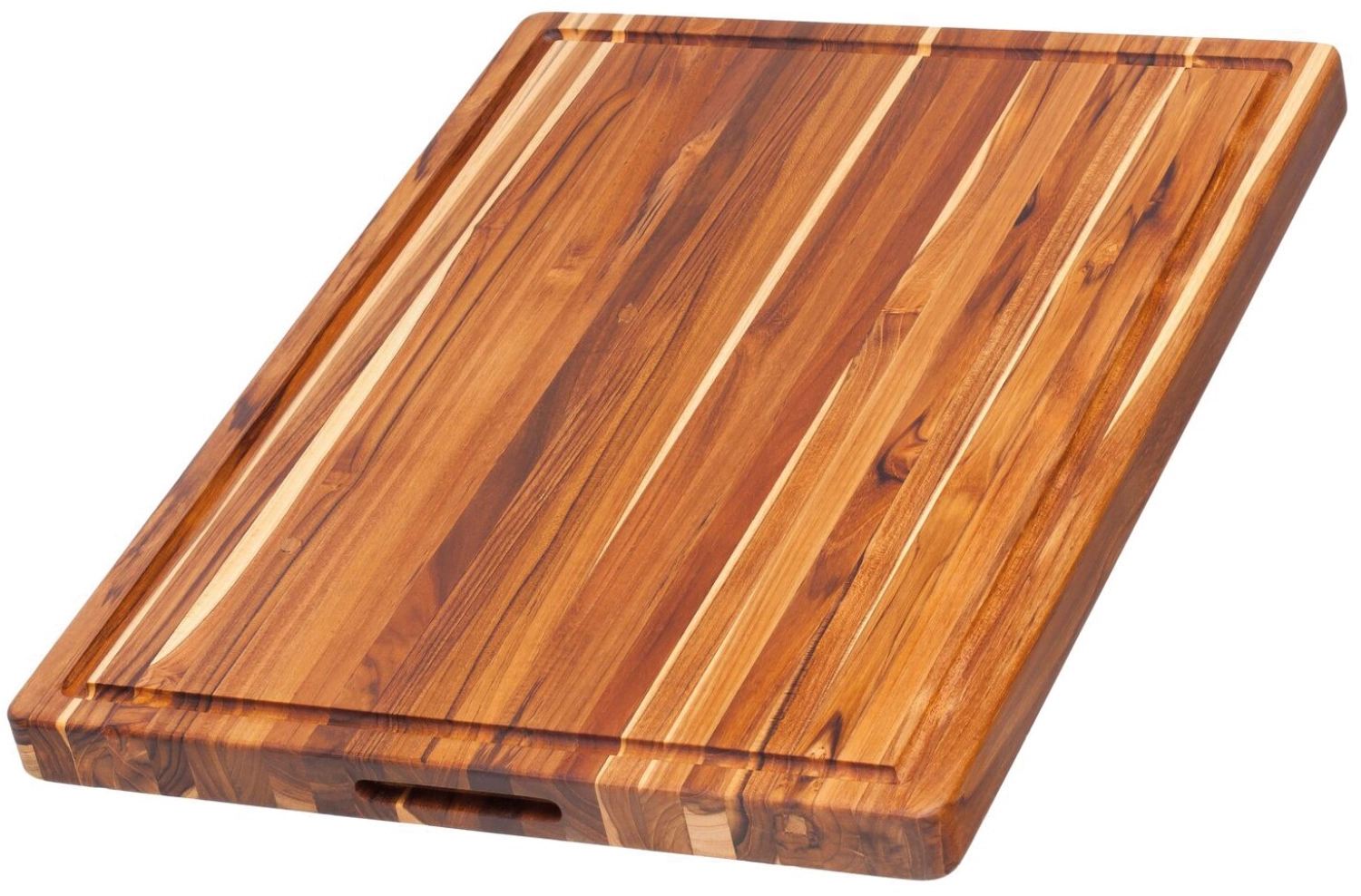 Bild von Teak Haus - Traditional Schneidbrett mit Saftrille 51 x 38 x 3.8 cm