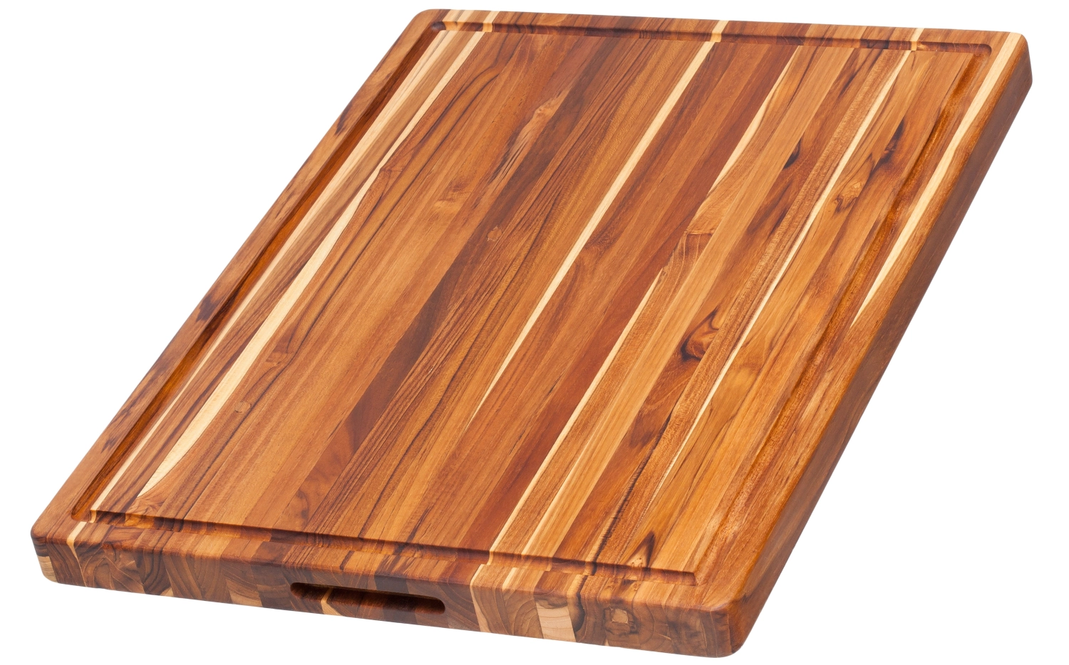 Bild von Teak Haus - Traditional Schneidbrett mit Saftrille 61 x 46 x 3.8 cm