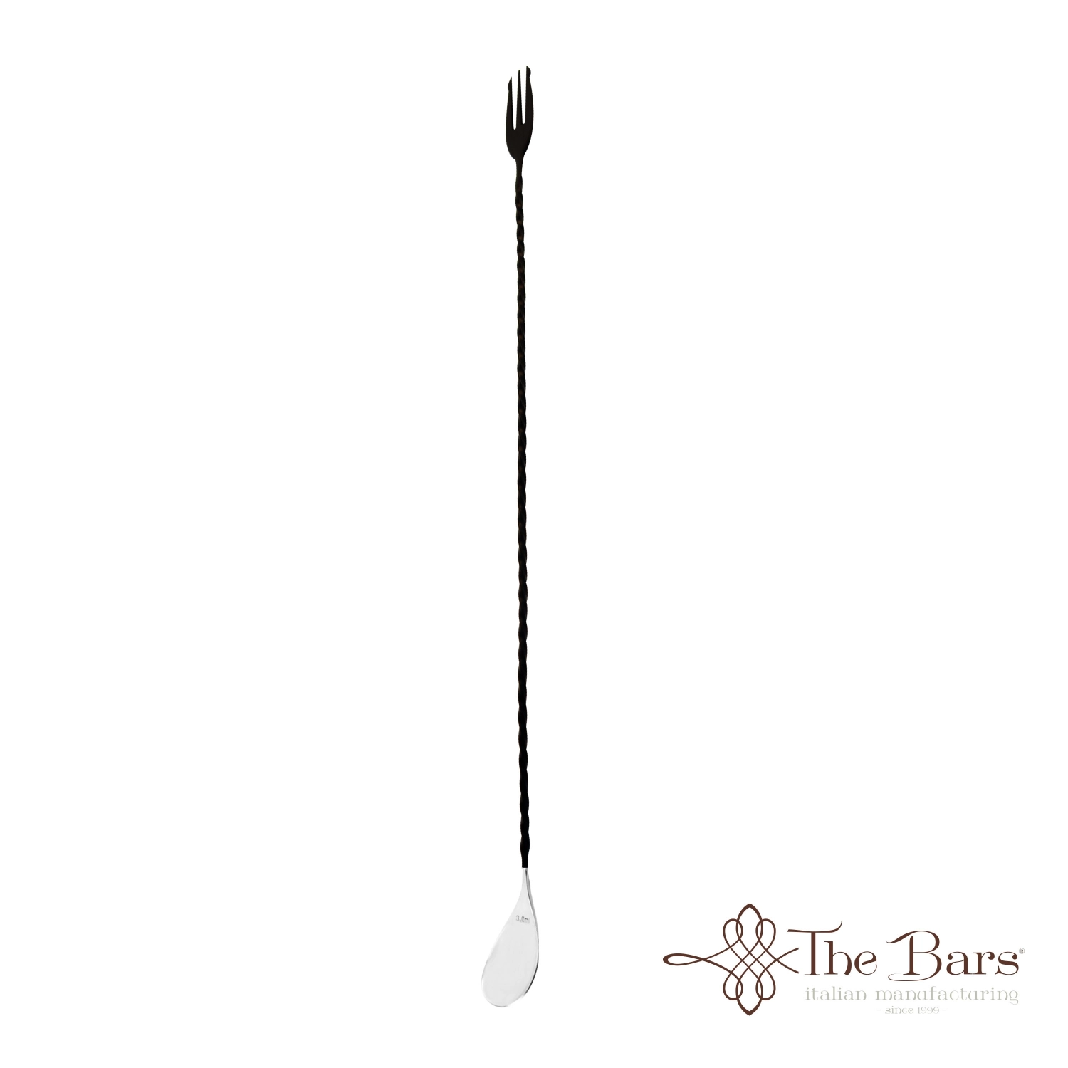 Picture of The Bars - Bar Spoon Trident Twist 45 cm Black