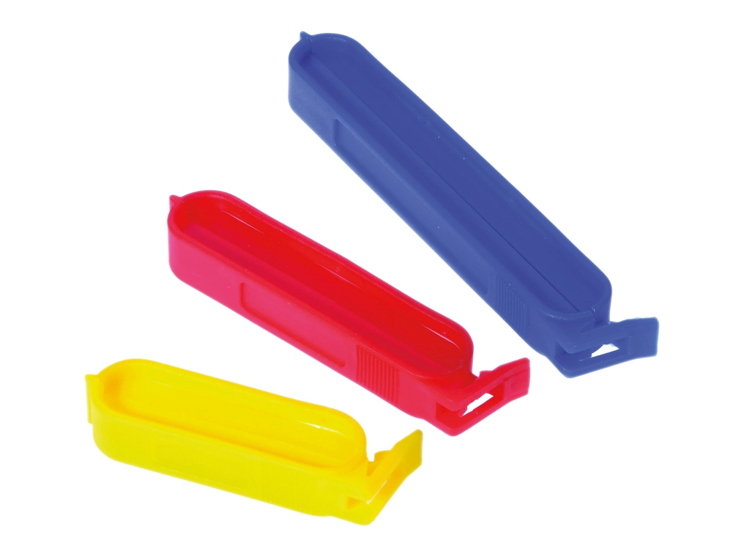 Bild von Westmark - 10 Stk. Beutel Clips in drei Grössen 2x blau 6x rot 2x ge