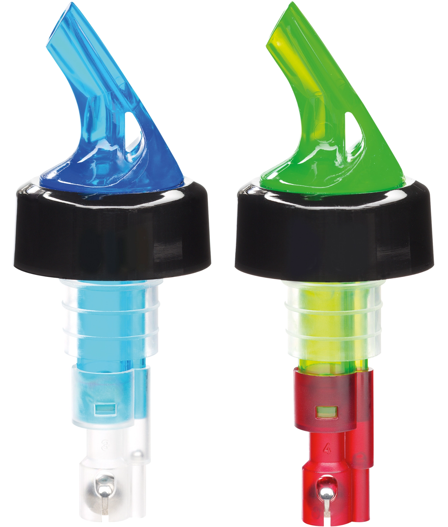 Bild von Westmark - 2er Set Posi Pour Dosierausgiesser blau grün 4 cl