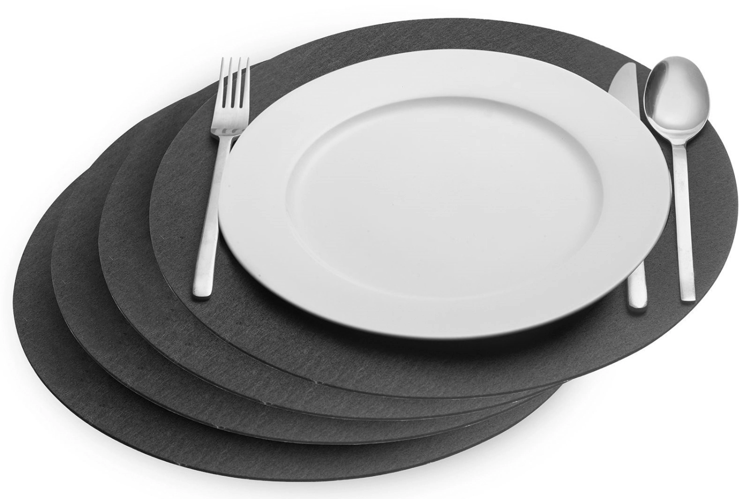 Bild von Westmark - 4er Set Tischsets Cozy rund D 35 cm anthrazit
