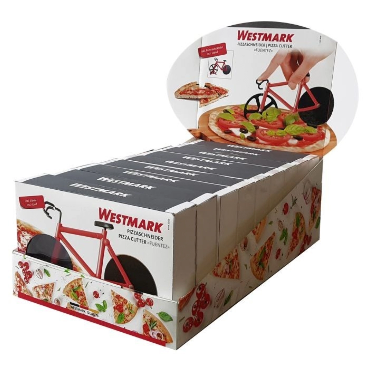 Bild von Westmark - Display 9 Stk. Pizzaschneider Fuentez 18.5 x 11.5 cm