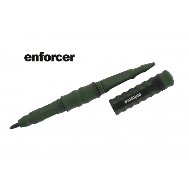 Immagine di Enforcer - Penna tattica in alluminio verde opaco