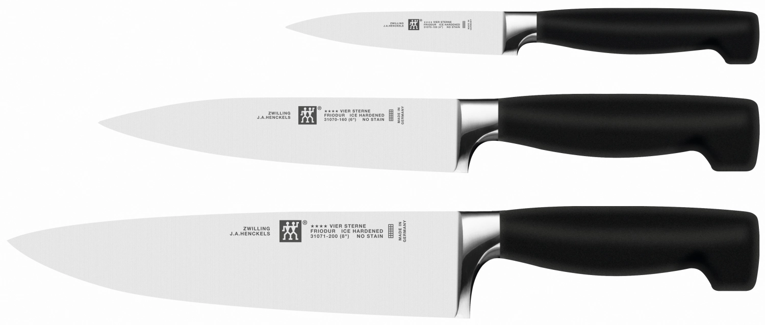 Bild von Zwilling - 3-tlg. Four Star Messerset (Spick- Fleisch-+ Kochmesser)