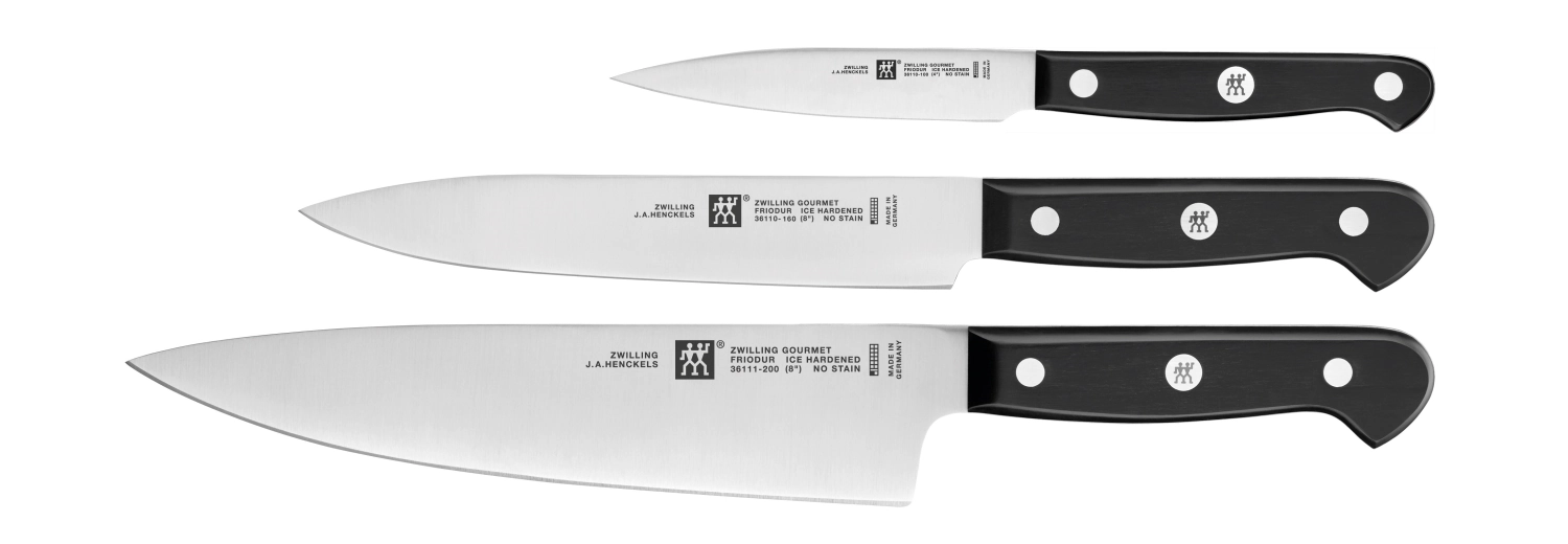 Bild von Zwilling - 3-tlg. Gourmet Messerset (Schäl-/Fleisch-/Kochm.)