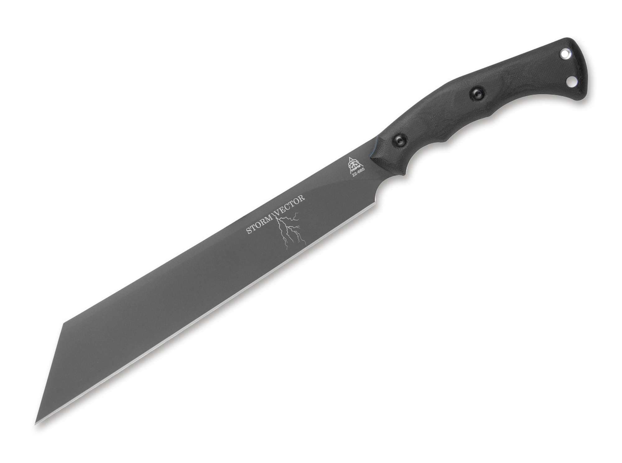 Bild von TOPS Knives - Storm Vector Micarta Black
