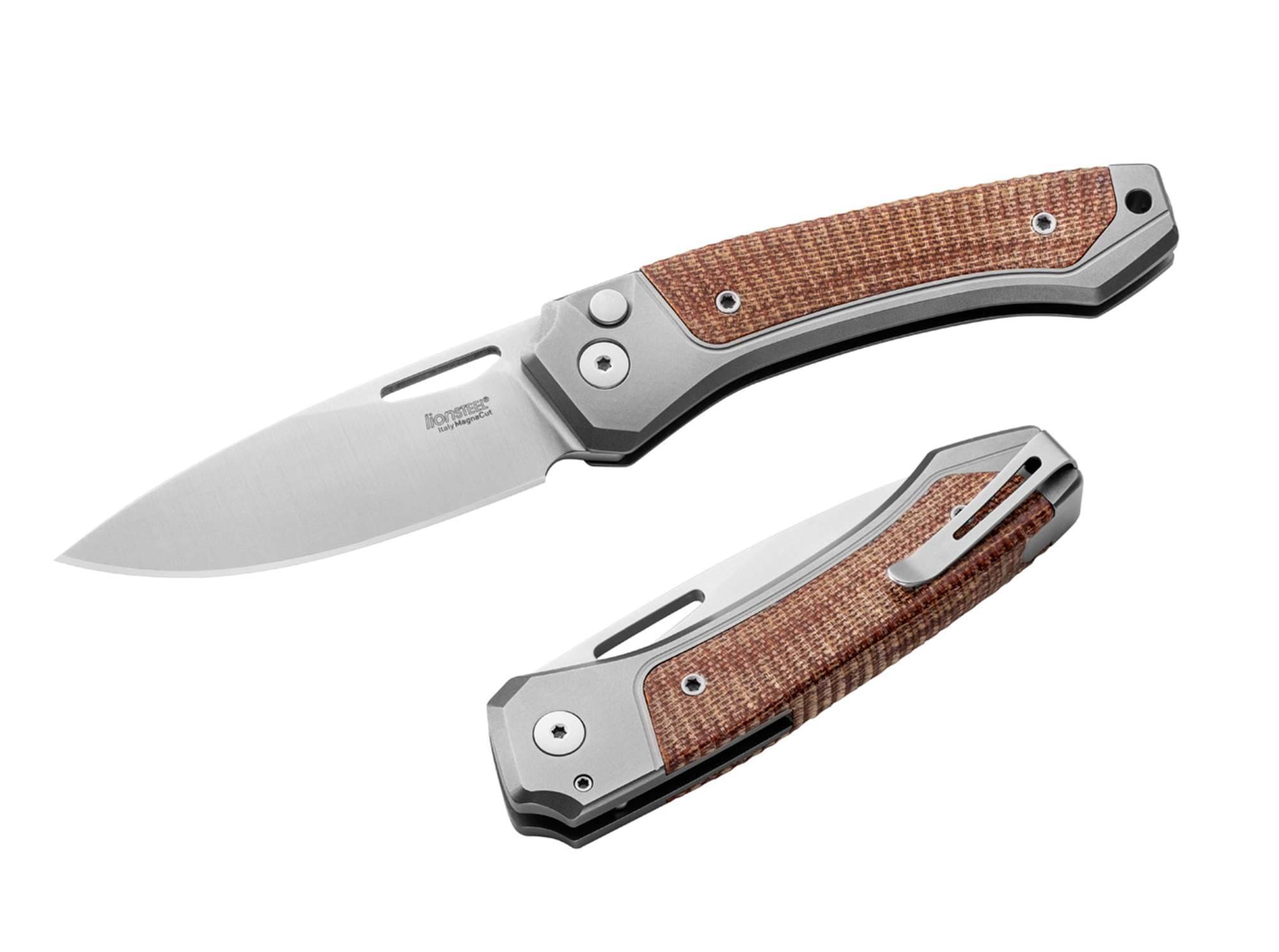 Bild von LionSteel - Twain Titanium Micarta Natural