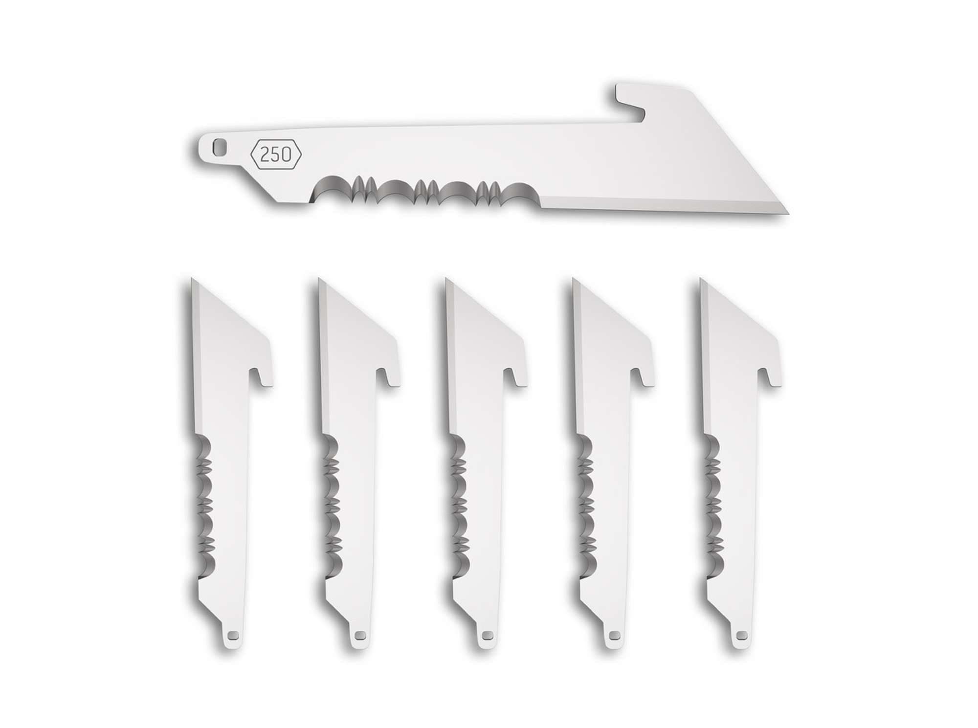 Bild von Outdoor Edge - 2.5" Serrated Utility Replacement Blades 6-Pack