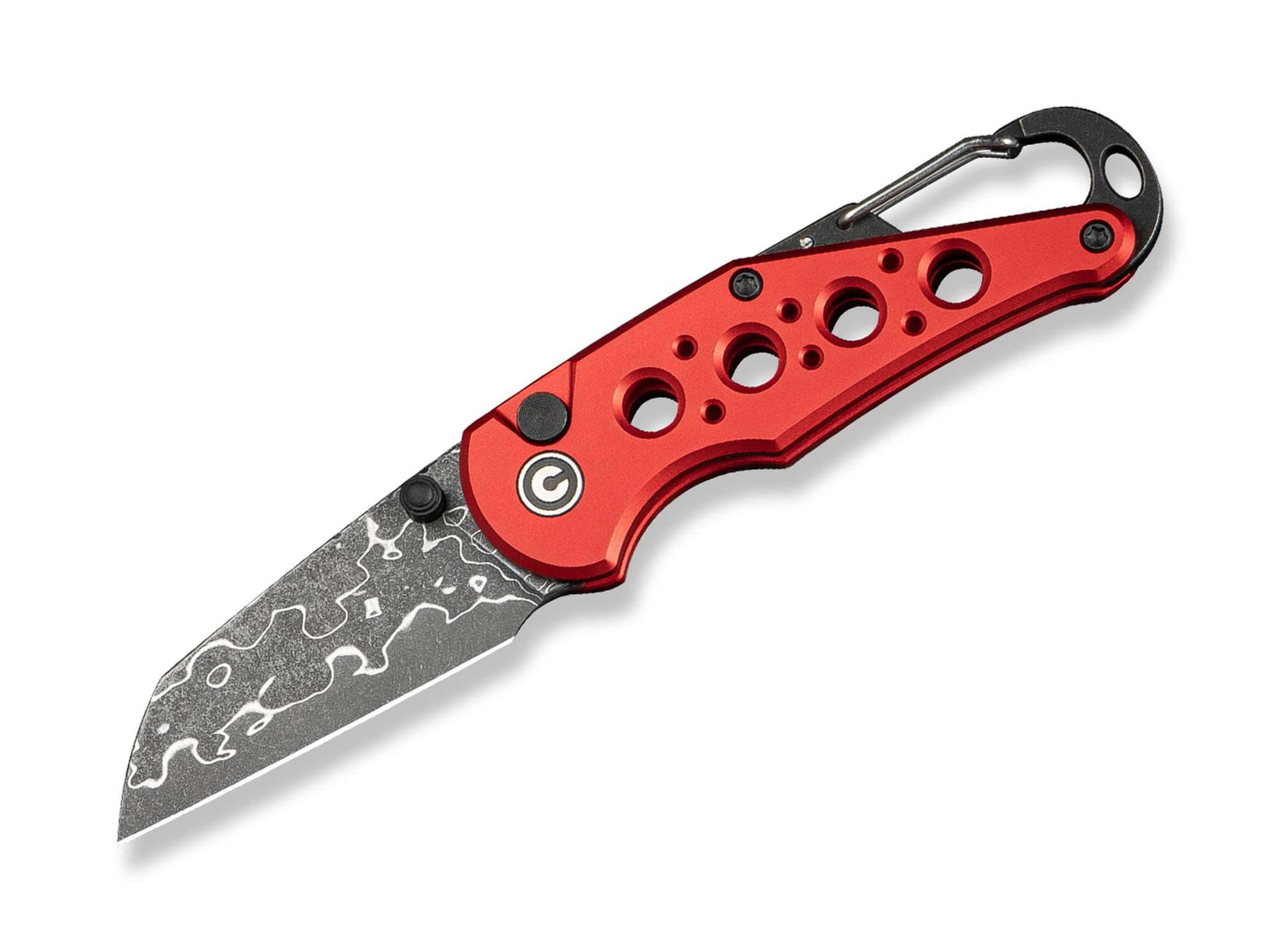 Bild von WE Knife - Pragma Aluminum Red Damascus