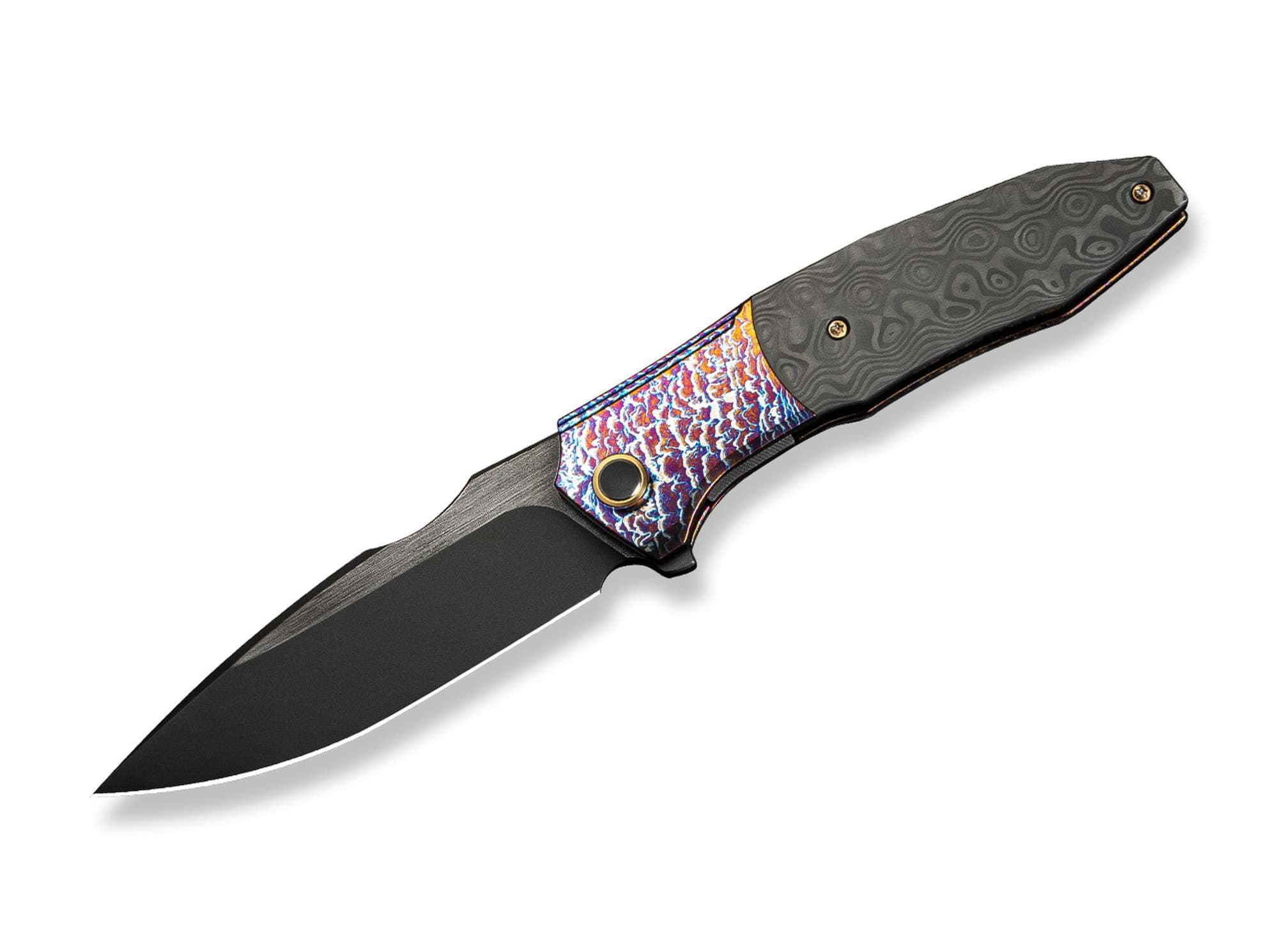 Bild von WE Knife - Archeozoic Flamed Titanium Rose CF