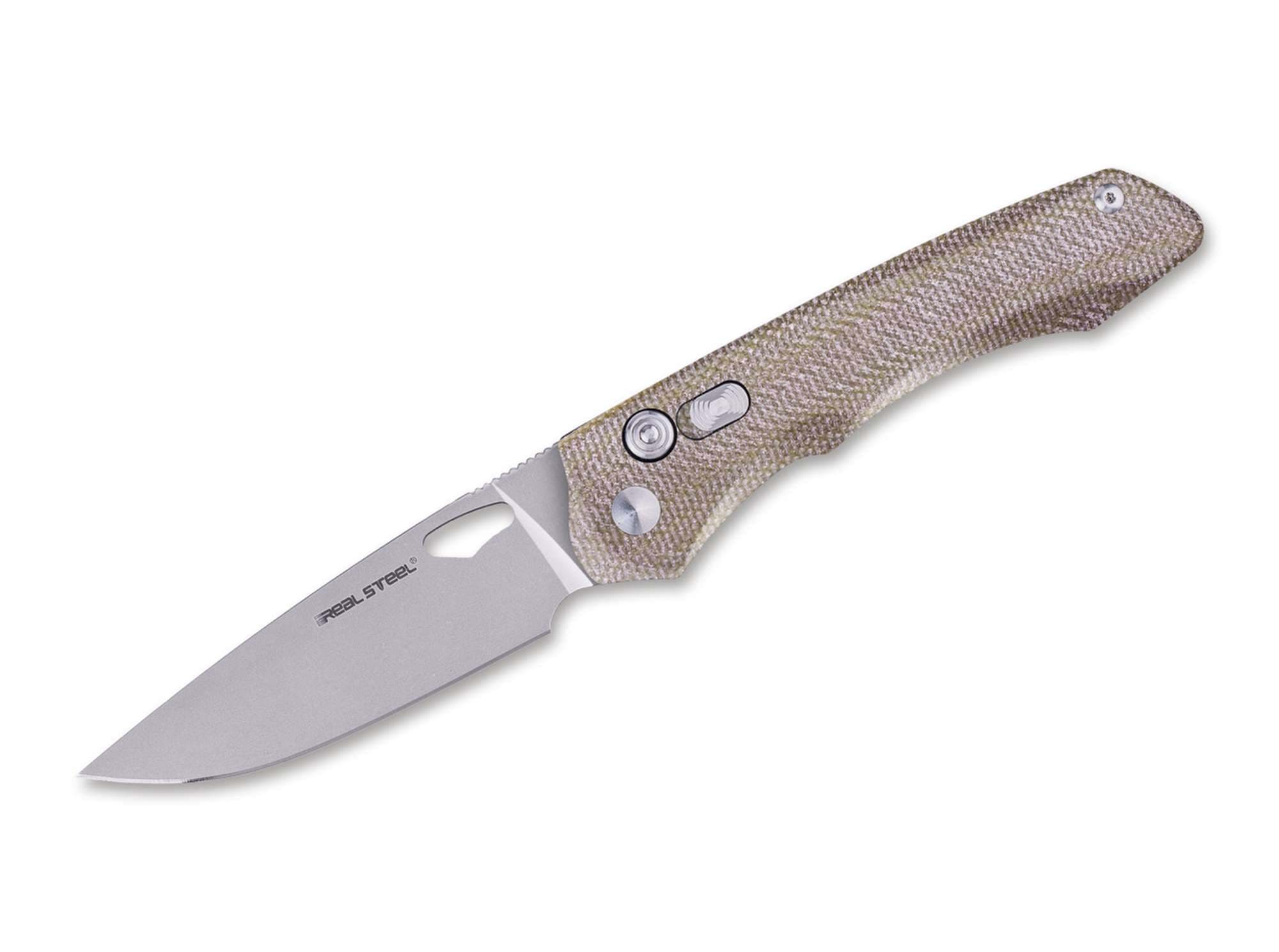Bild von Real Steel - Griffin Pro Micarta Green Stonewash
