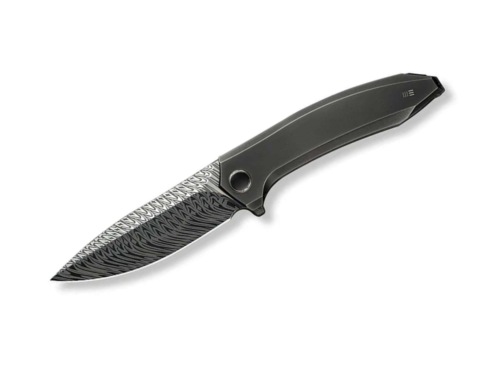 Bild von WE Knife - Acuminal Damascus Titanium Black