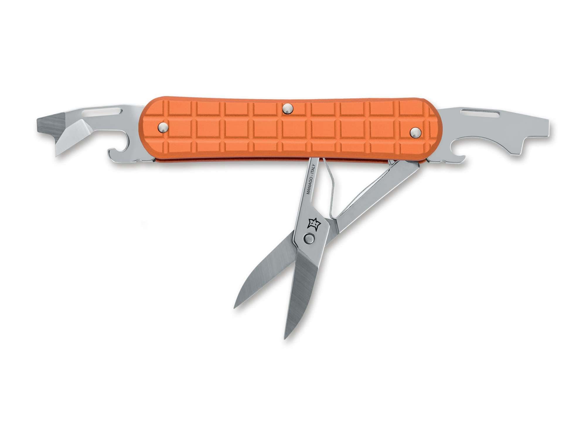 Bild von Fox Knives - Vulpis 130-F3 Grenade Pattern Aluminum Orange